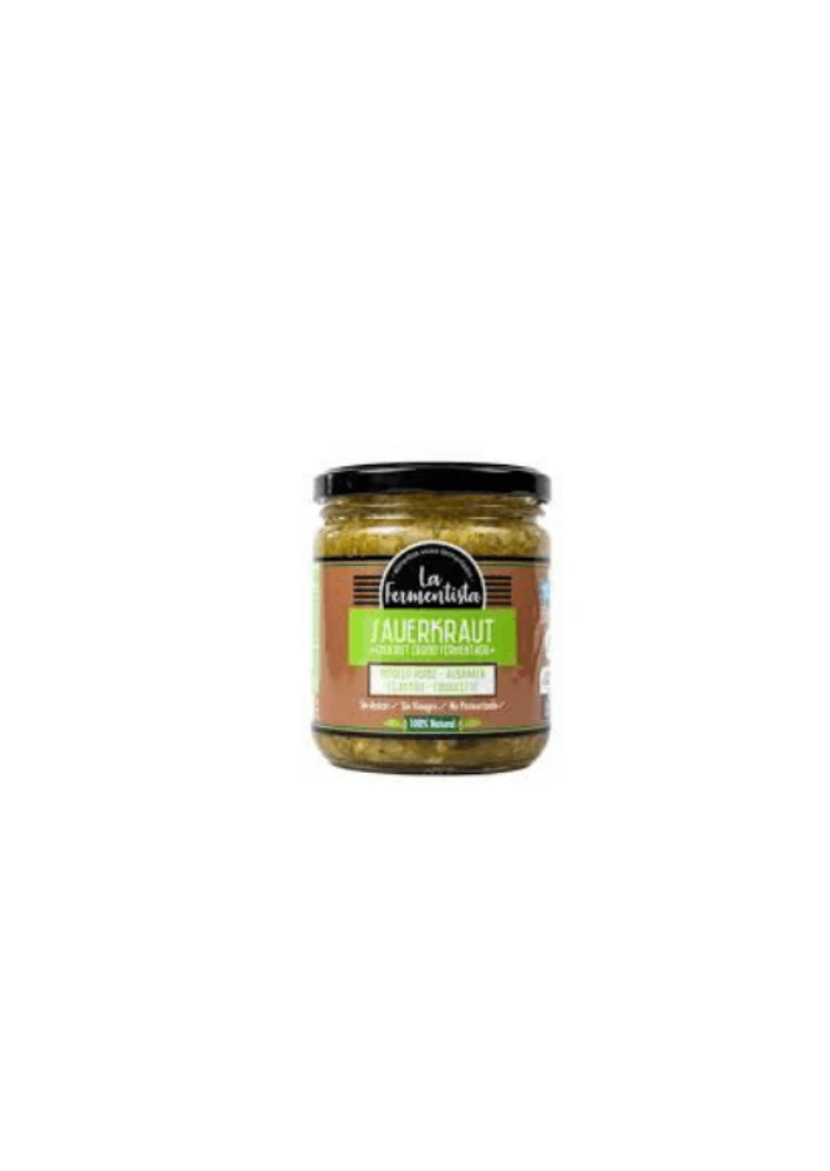 Sauerkraut/Chucrut Vivo Verdes Vivos 400g. La Fermentista.