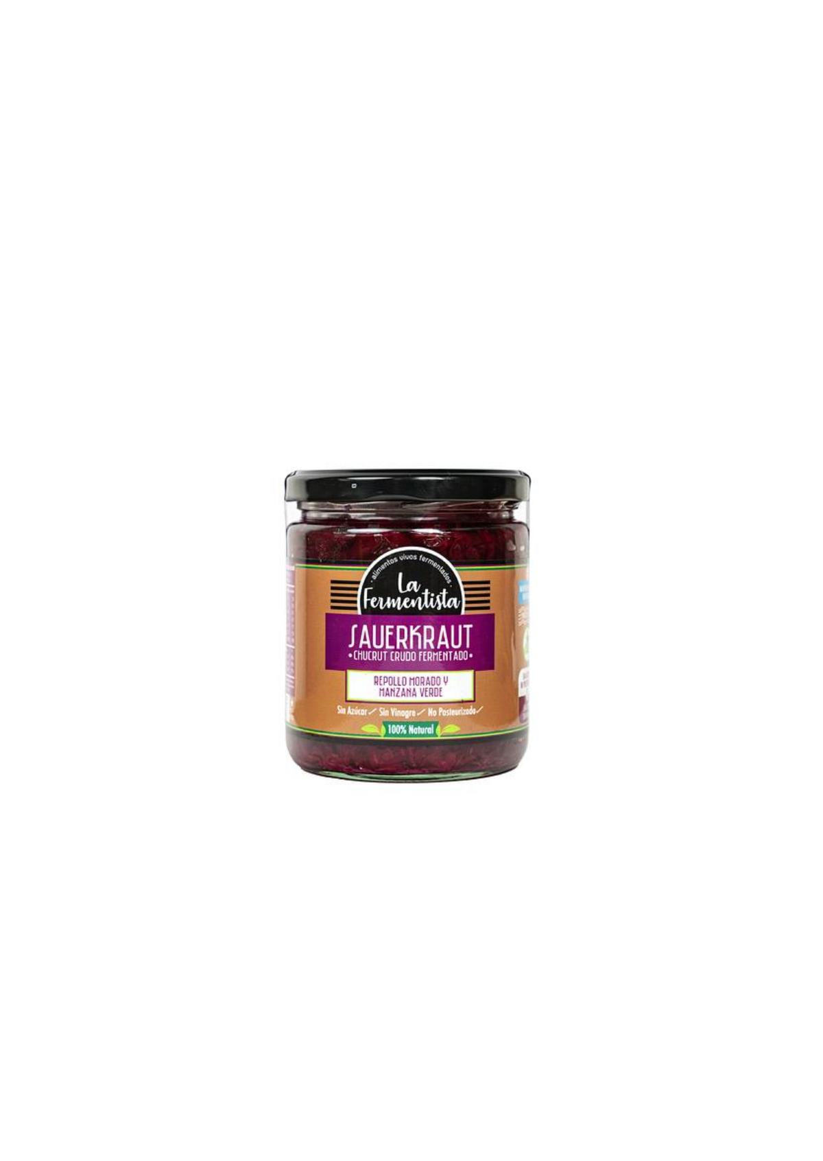 Sauerkraut/Chucrut Vivo Clásico Púrpura 400g. La Fermentista.