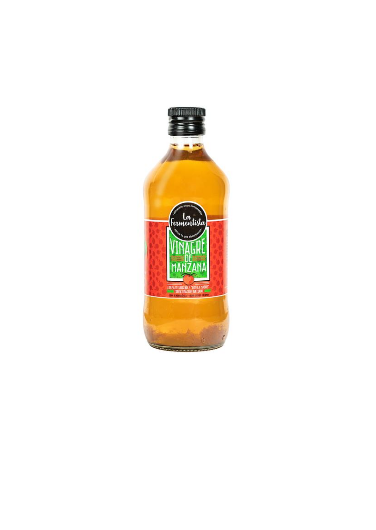 Vinagre de Manzana.  Libre de Agroquímicos 500cc. La Fermentista.