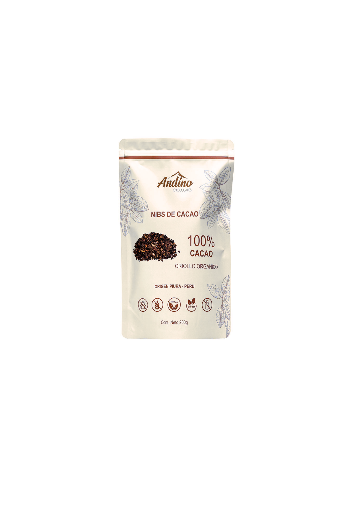 Nibs cacao Piura Cacao Andino 200g