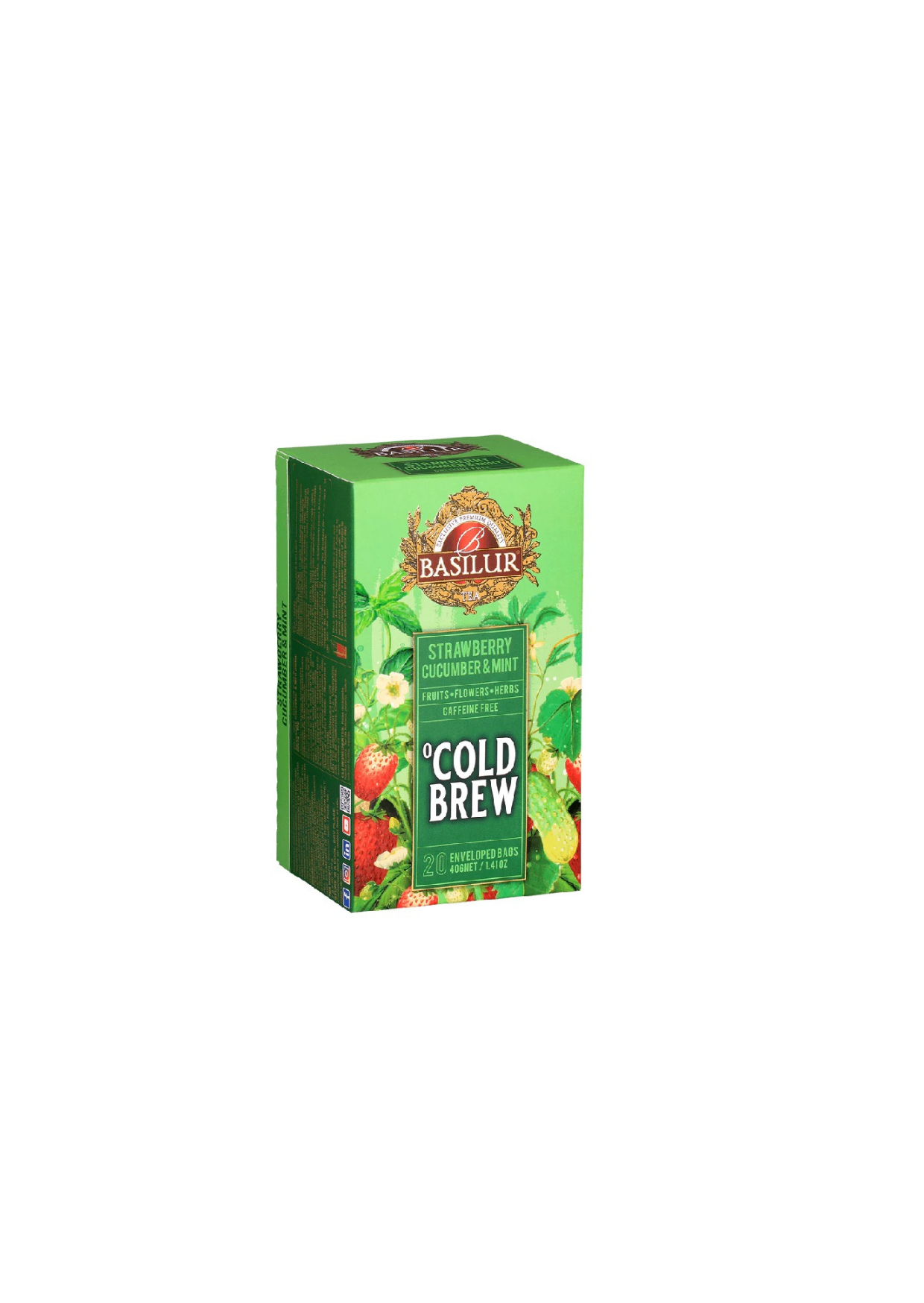 Cold Brew Strawberry Cucumber And Mint 20 Bolsas Basilurt